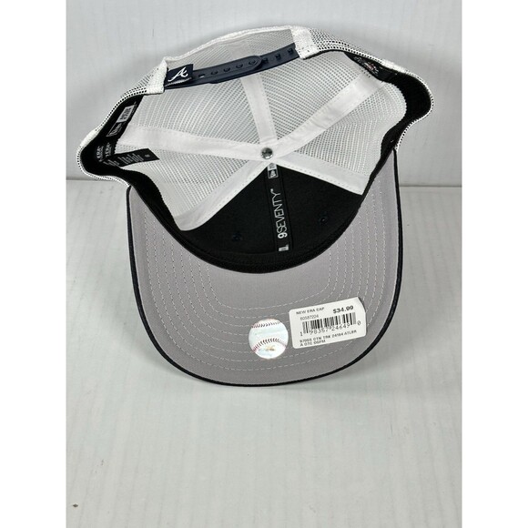 New Era Atlanta Braves MLB 9SEVENTY Adjustable Trucker Stretch-Snap Hat Cap NWT - Picture 5 of 5